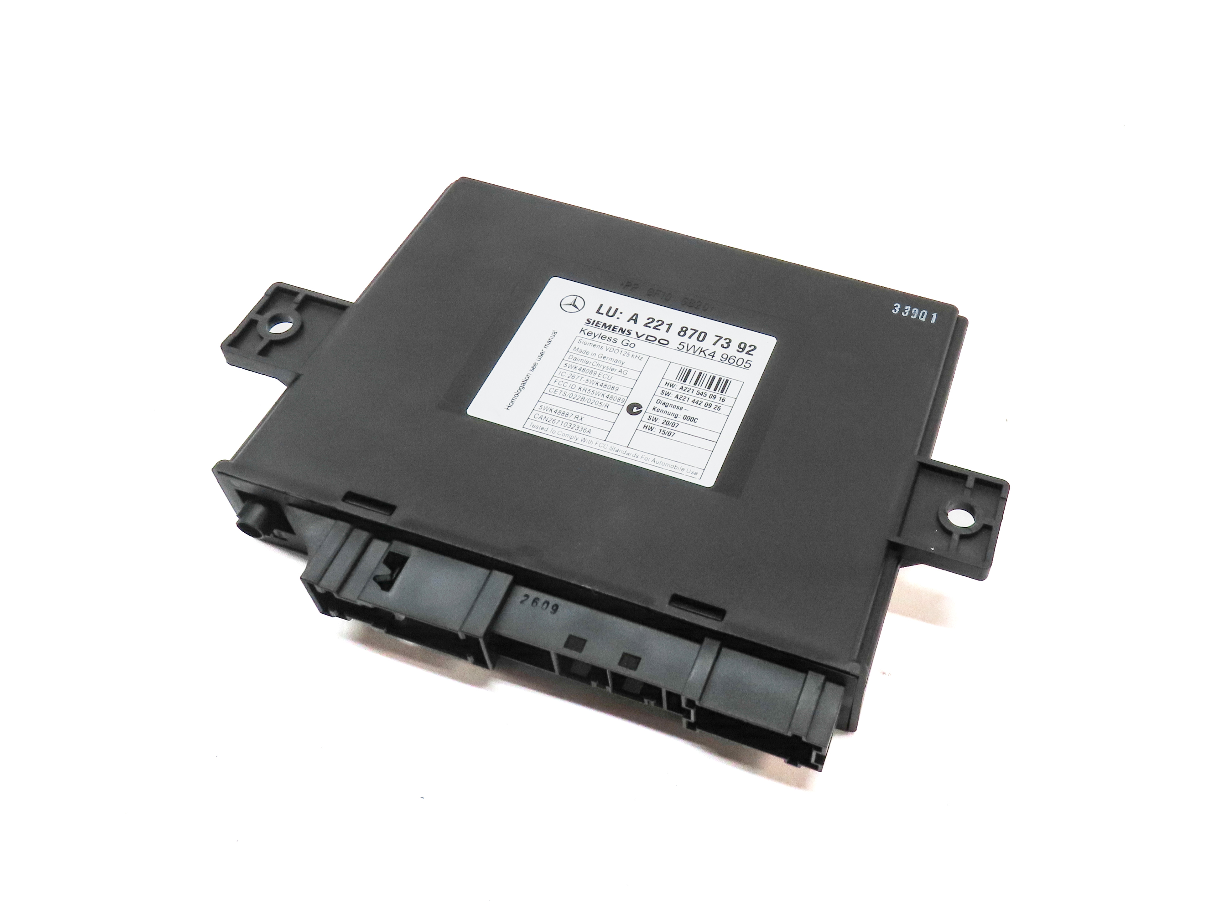 07-10 MERCEDES CL550 CL600 CL63 S400 S450 S550 S600 S63 S65 KEYLESS GO MODULE — exact item pictured